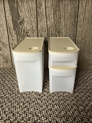 Tupperware shelf smart Set , slim rectangular #1, #2, And #3 storage containers