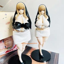 1pc Fat Nun Anime Statue PVC Sexy Girl Figure Toy Gift No box Big BrXXst 10in