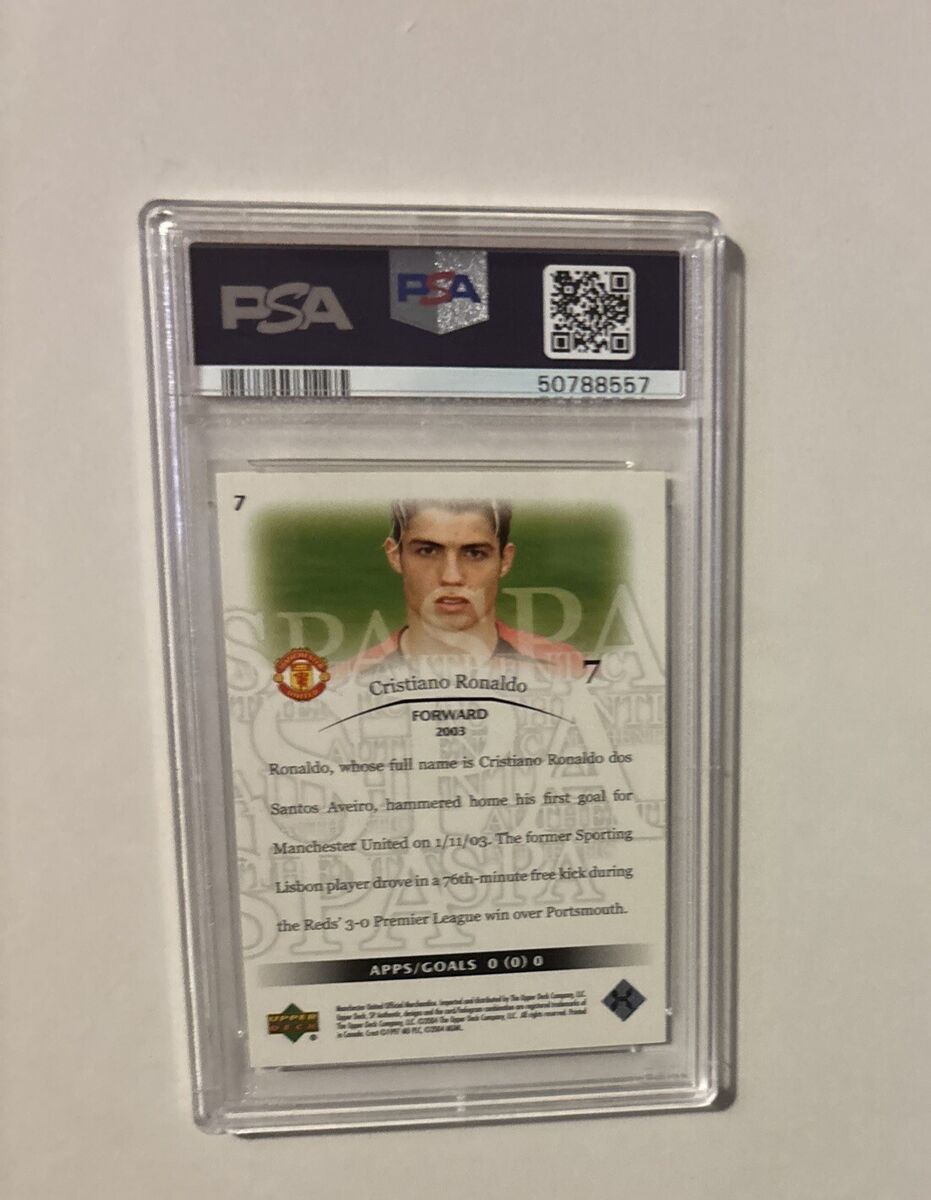 CRISTIANO RONALDO 2004 SP AUTHENTIC MANCHESTER UNITED RC PSA CRISTIANO RONALDO 2004 SP AUTHENTIC MANCHESTER UNITED RC PSA