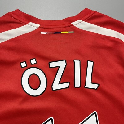 ARSENAL PUMA 2014/2015 FOOTBALL SOCCER HOME JERSEY #11 OZIL SIZE