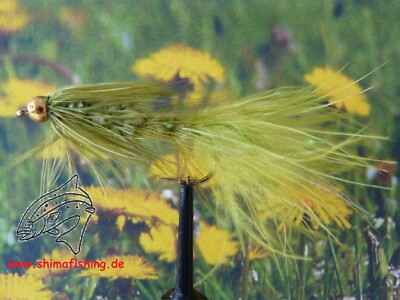 Streamer '' Flash a Bugger Olive '' , 3er Set