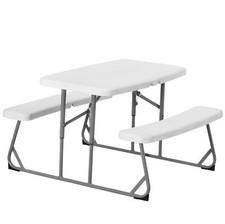 Nueva Mesa de Picnic Plegable para Niños Banco Exterior Portátil Mesa de Patio para Niños