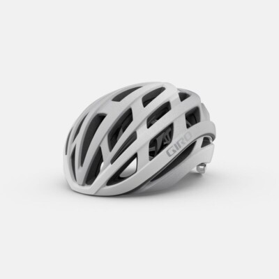 Giro Helios Spherical MIPS Road Adult Bike Helmet Medium Matte White Silver Fade