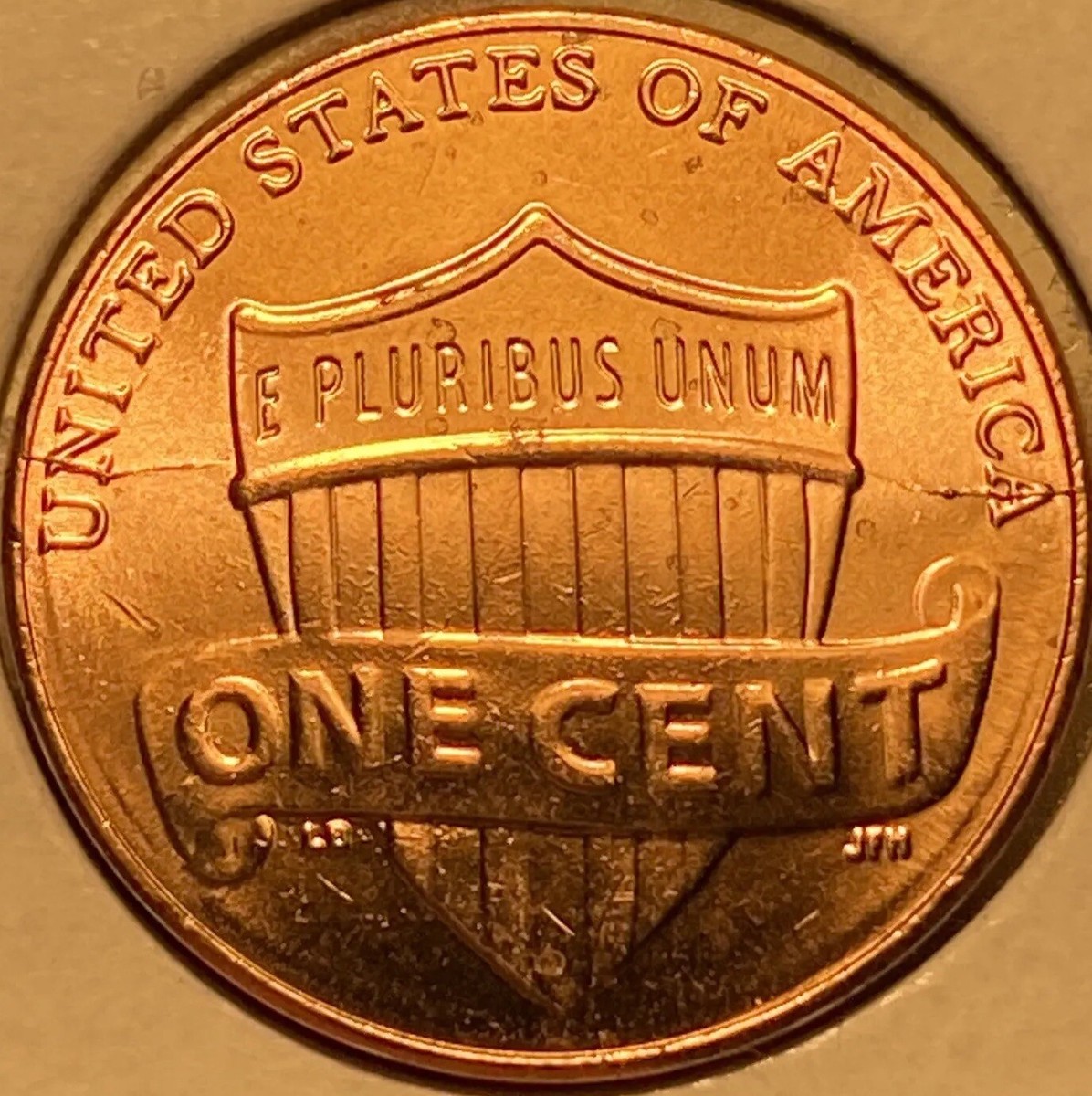 2022 D Die crack Reverse Lincoln error cent Shiny “Lightning