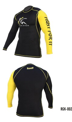 RASH GUARD KOMPRESSION TOPS ACTIVEWEAR STRUMPFHOSE MMA SPORT BOXEN RADFAHREN LAUFEN