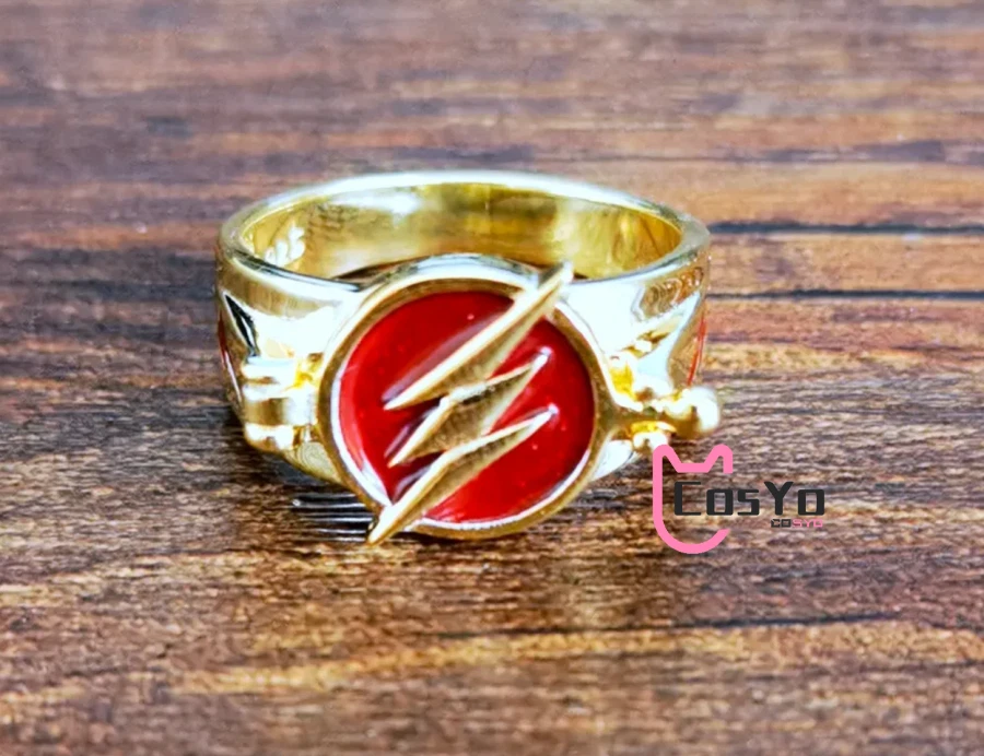 The Flash Season Cosplay Reverse Flash Ring Alloy For Mens Gift Jewelry