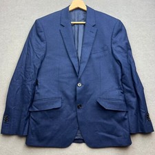 TM Lewin Navy Suit 40 / W30 L27 Vitale Barberis Canonico Super 120’s Wool