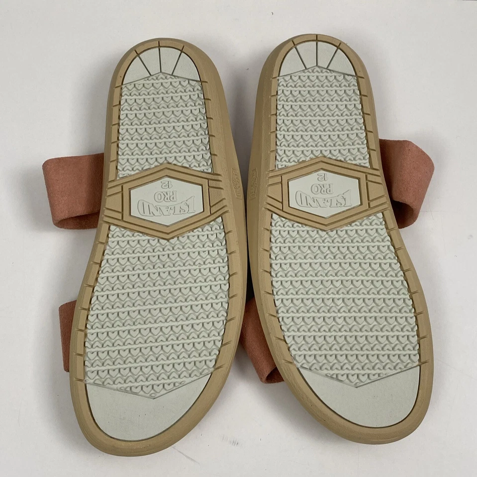 Island Pro Zapatilla Hecha a Mano en Hawai Gamuza Sandalias Slide Para Hombre Talla 12 Rosa Foto 4 de 4