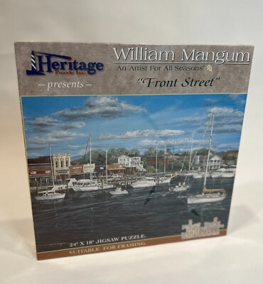 Heritage Puzzle Inc: Seaport Town Puzzle, 550 Pieces, New Sealed