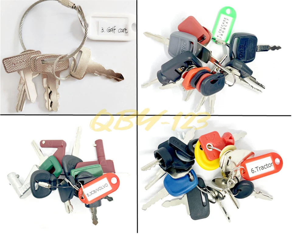 142Pk key set For most Heavy Construction Equipment BOBCAT VOLVO  - Image 4 of 4