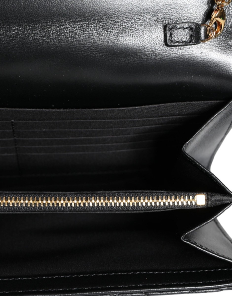 VERSACE Bag Black Quilted Nappa Leather Crossbody Shoulder