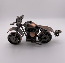 Handmade Metal Motorcycle Copper Color