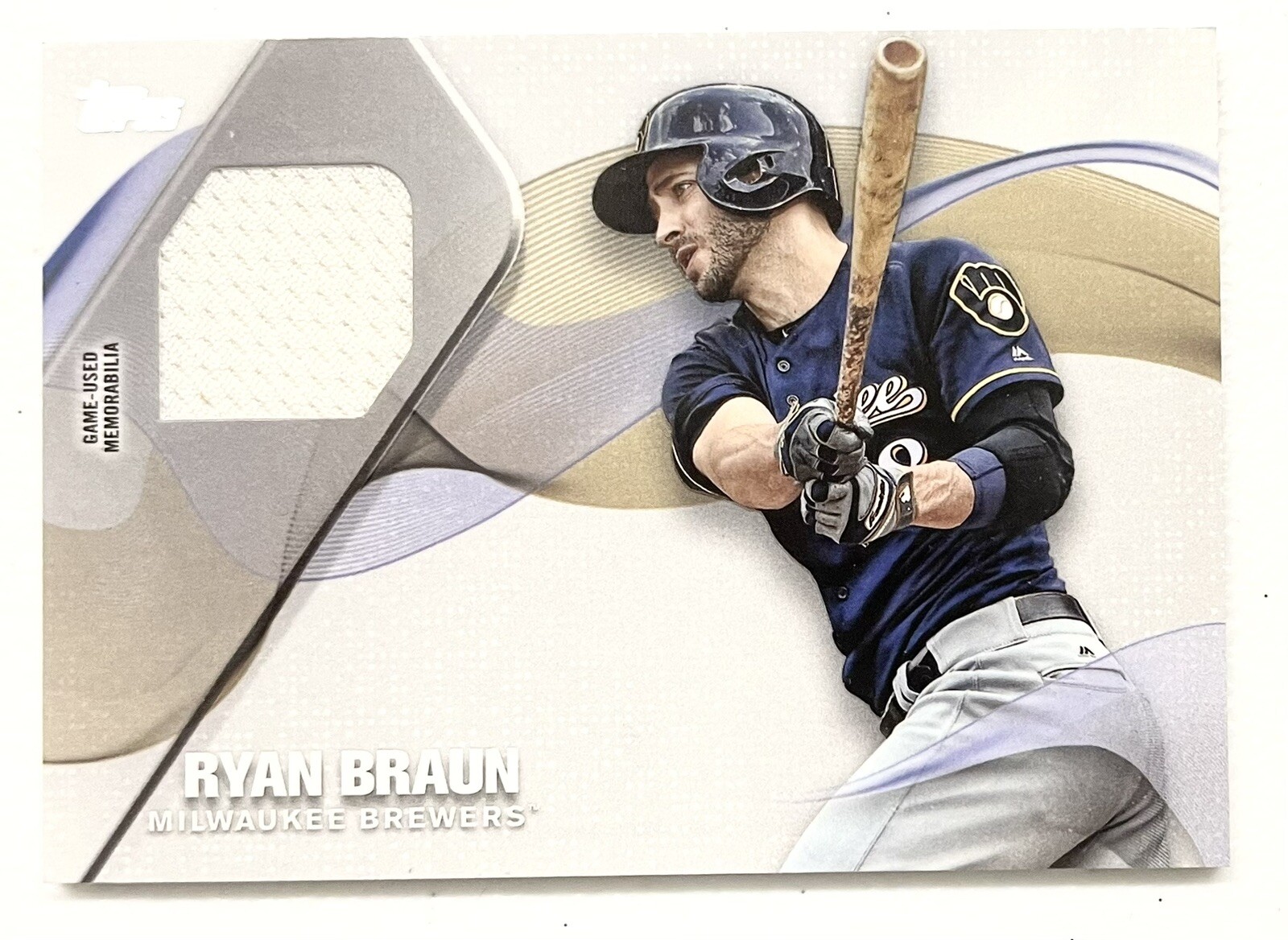 **RYAN BRAUN 2017 Topps Series 2 Baseball Material Patch Game-Used #MLM-RB**
