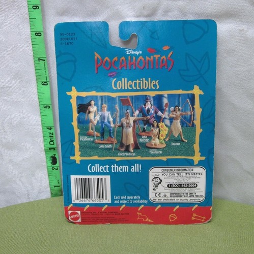 POCAHONTAS toy figure John Smith figurine NWT Native-American cartoon Disney '95 - Picture 2 of 2
