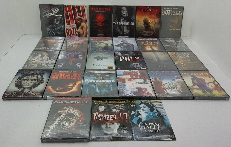 Wholesale DVD Lot - Horror/Thriller/Gore/Scary Movies - Brand New, No Duplicates - Image 3 of 4