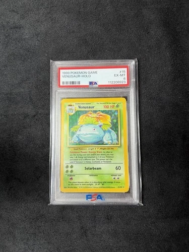 1999 Pokemon Game #15 Venusaur-Holo Card PSA 6
