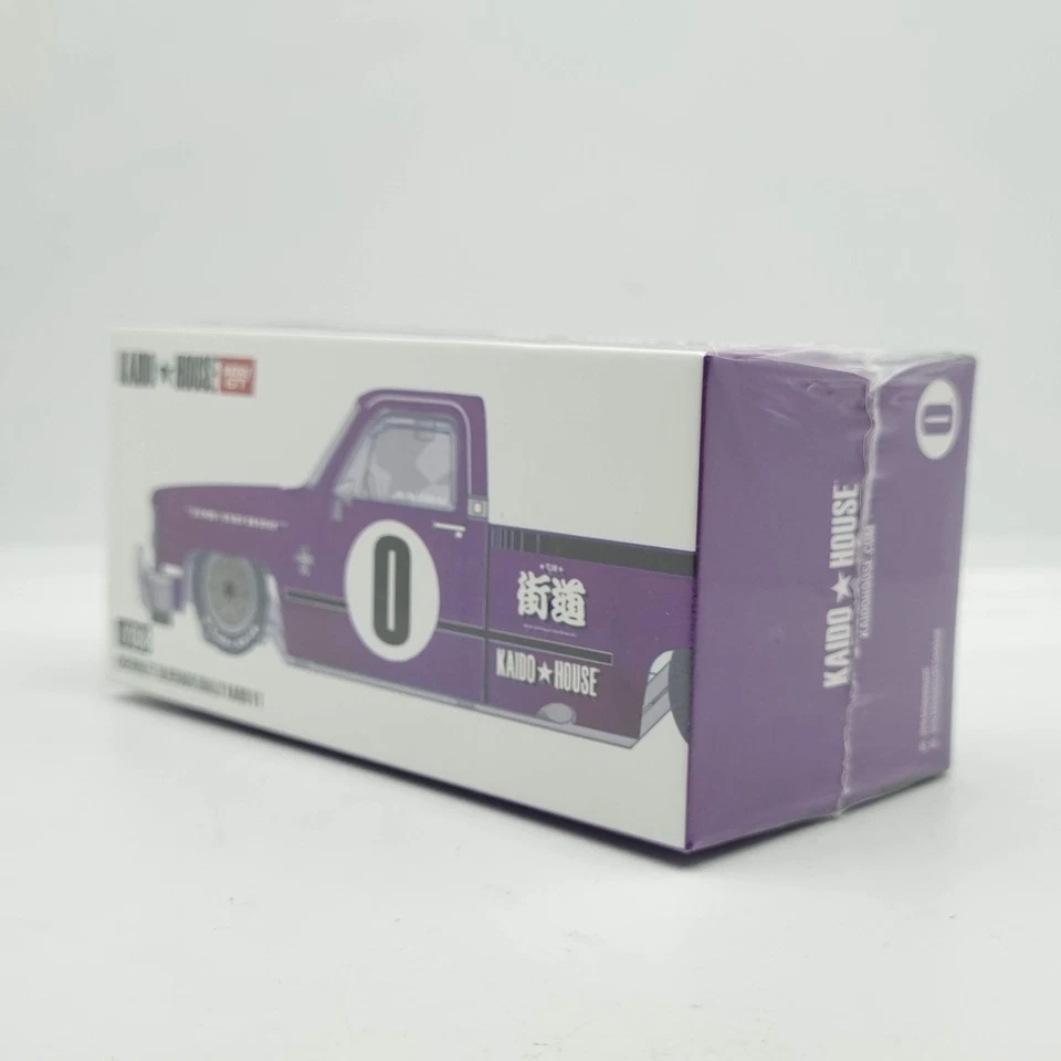 MINI GT KAIDO HOUSE CHEVROLET SILVERADO DUALLY KAIDO V1 VIOLA KHMG084 SIGILLATO - Immagine 3 di 4