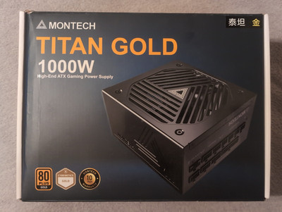 MONTECH Titan Gold 1000W High-End Modular ATX Gaming Power Supply - 80 Plus Gold