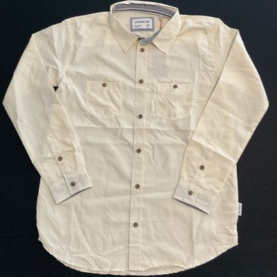 Boys Size 18/20 XL Sovereign Code Button Up OFF White Long Sleeve Dress Shirt