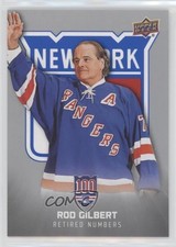 2025 Upper Deck New York Rangers Centennial Retired Numbers Rod Gilbert HOF 2o7
