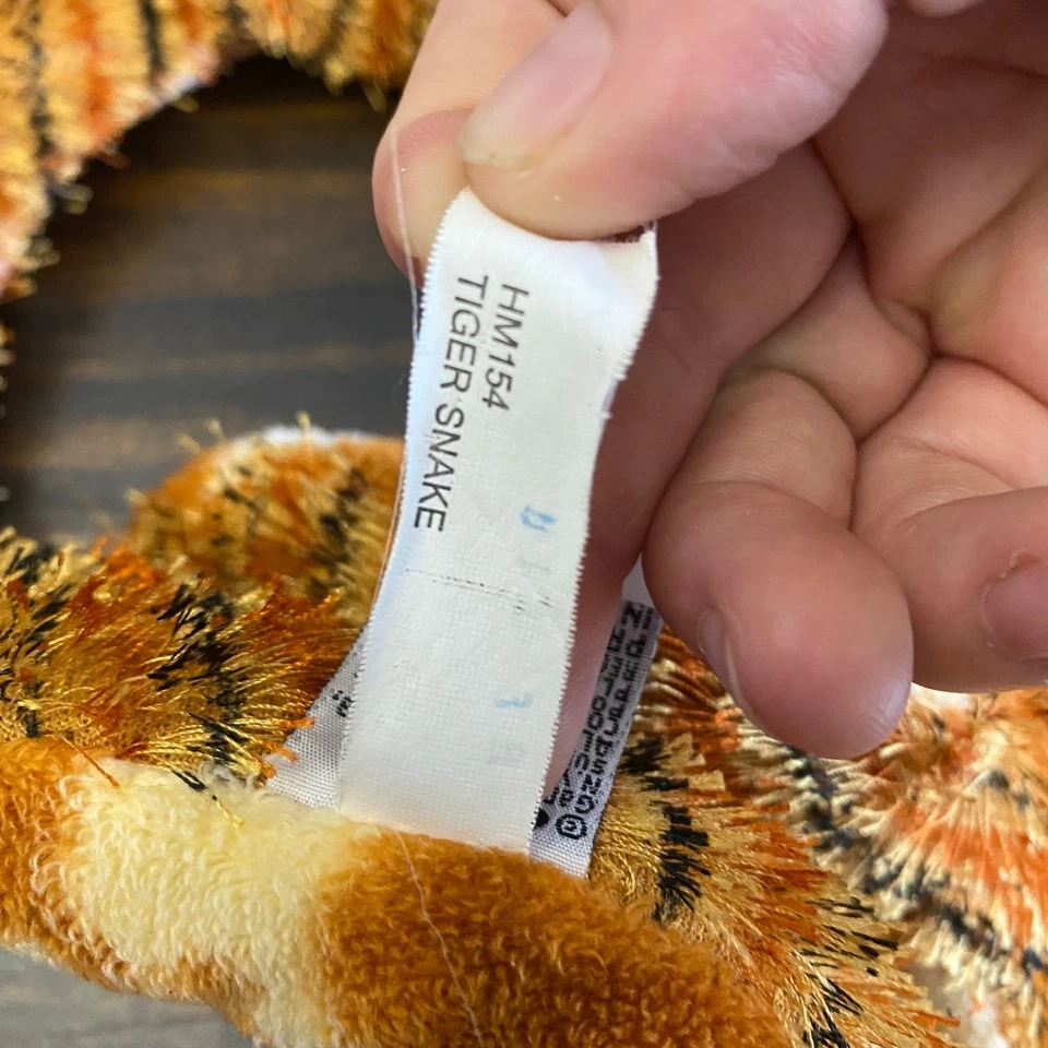 Ganz Webkinz Tiger Snake Plush No Code Stuffed Animal Toy Orange Black Striped - image 3 of 4