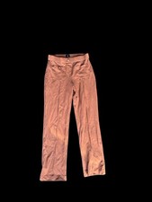   high-waisted straight-leg trousers  