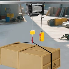 Wired Electric Hoist Winch Electric Lifting Hoist & Remote Control 400kg/881lbs