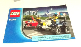 Used LEGO #60006 City POLICE ATV - w/ Minifigures & Manual