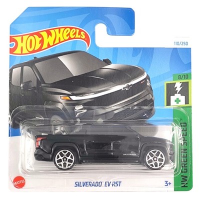 Hot Wheels HTD57 Silverado EV RST Green Speed