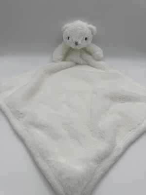 SL Home Fashions Lovey ''So Dreamy'' White Teddy Bear Plush Baby Security Blanket
