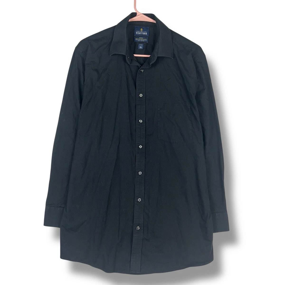 Stafford Long Sleeve Button-Down Solid Men's Dress Shirts for sale | eBay Stafford Long Sleeve Button-Down Solid Men's Dress Shirts for sale | eBay