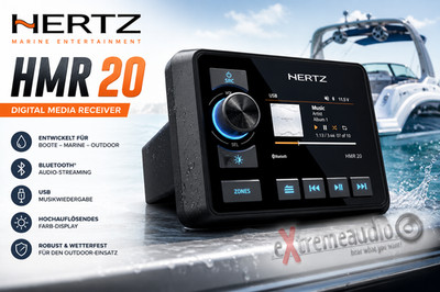 Hertz HMR 20 DIGITAL MEDIA RECEIVER Autoradio Boote Marine Outdoor Radio