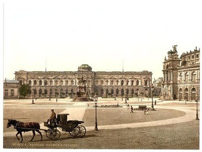 Photo:[Gallery and Theatre, Altstadt, Dresden, Saxony, Germany]