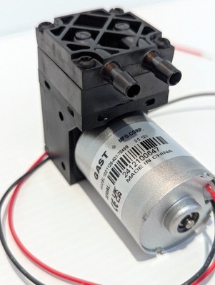 Gast 10D1126-401-7049B Compressor/Vacuum Pump, Wire Leads, 12V DC