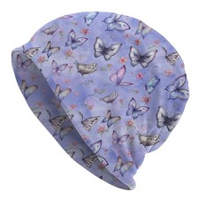 Butterfly Beanie Hat Skull Cap Butterfly Chemo Hat Slouchy Cap Warm Cancer He...