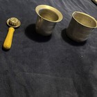 Lot Of 2  Vintage Metal Measuring Cups & Pie Crimper — photo 1