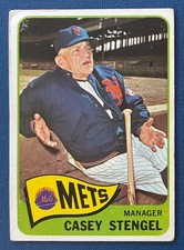 1965 Topps Baseball #187 Casey Stengel - New York Mets (D) - VG-EX (No Creases)