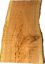 Cherry Live Edge Slab 19x12x3 Crotch Figure Curl Bowl Board Turnings Green