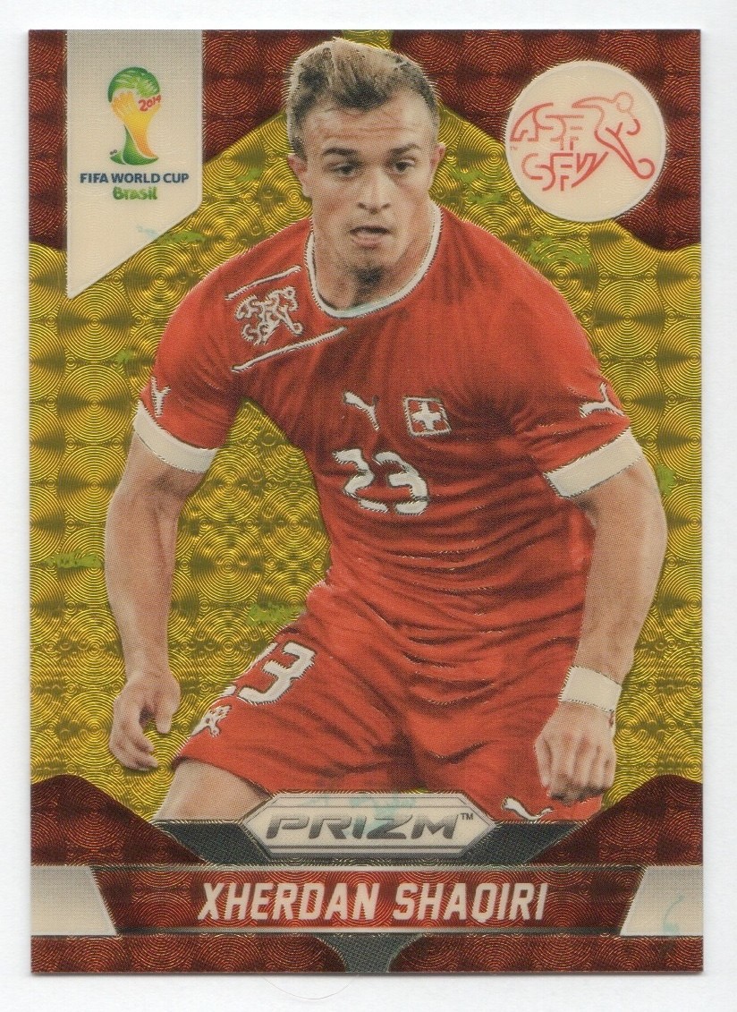 XHERDAN SHAQIRI 2014 Panini Prizm World Cup Soccer Gold Power 2/5