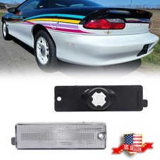 2PCS Clear Lens Rear Bumper Side Marker Lights For 1993-2002 Chevy Camaro