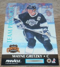 1992-93 PINNACLE - TEAM PINNACLE w/WAYNE GRETZKY & ERIC LINDROS #5 - NRMT
