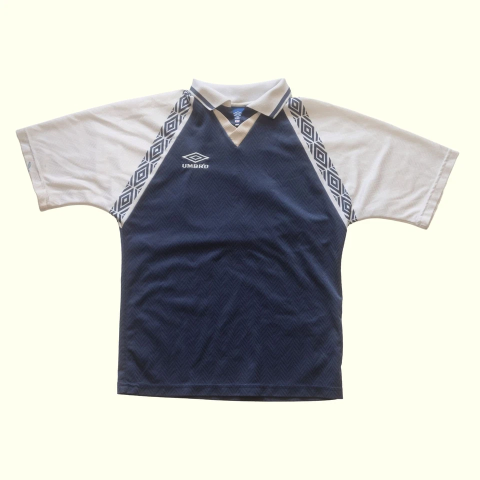 UMBRO VTG 90s 80s USA MADE RETRO SOCCER KIT STITCH JERSEY POLO T SHIRT #15 SZ XS - Image 2 of 4