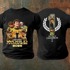 2sided Lando Norris 2025 World Champion Tshirt, Lando Norris Tshirt