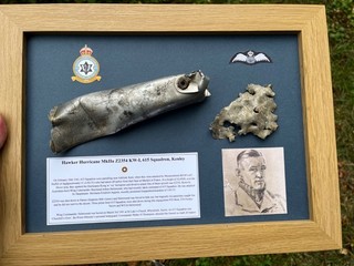 WW2 1941 Hawker Hurricane MkII relic display Z2354 KW I 615 Sqn (W/C Holmwood)