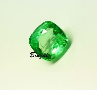 10-12 Ct Natural Cushion Cut Rare Find Flawless Green Sapphire Loose Gemstone