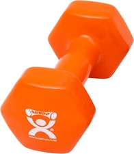 CanDo Vinyl Coated Dumbbell Orange 10 lb Single 1pc Handheld 10 Pound,
