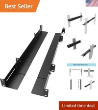 1U 19inch Server Rack Rails -15-24 inch Adjustable Depth for Universal 4-Post...