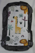 Minky Couture Giraffe Lion Security Blanket Baby Lovey Plush Satin Ruffle