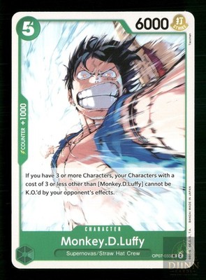 MONKEY.D.LUFFY (REPRINT) OP07-033 UC ONE PIECE NM/M