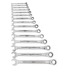 Milwaukee Tool 48-22-9416 15Pc Ratcheting Combination Wrench Set - Sae